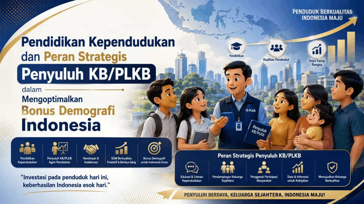 Pendidikan Kependudukan dan Peran Strategis Penyuluh KB/PLKB  dalam Mengoptimalkan Bonus Demografi Indonesia