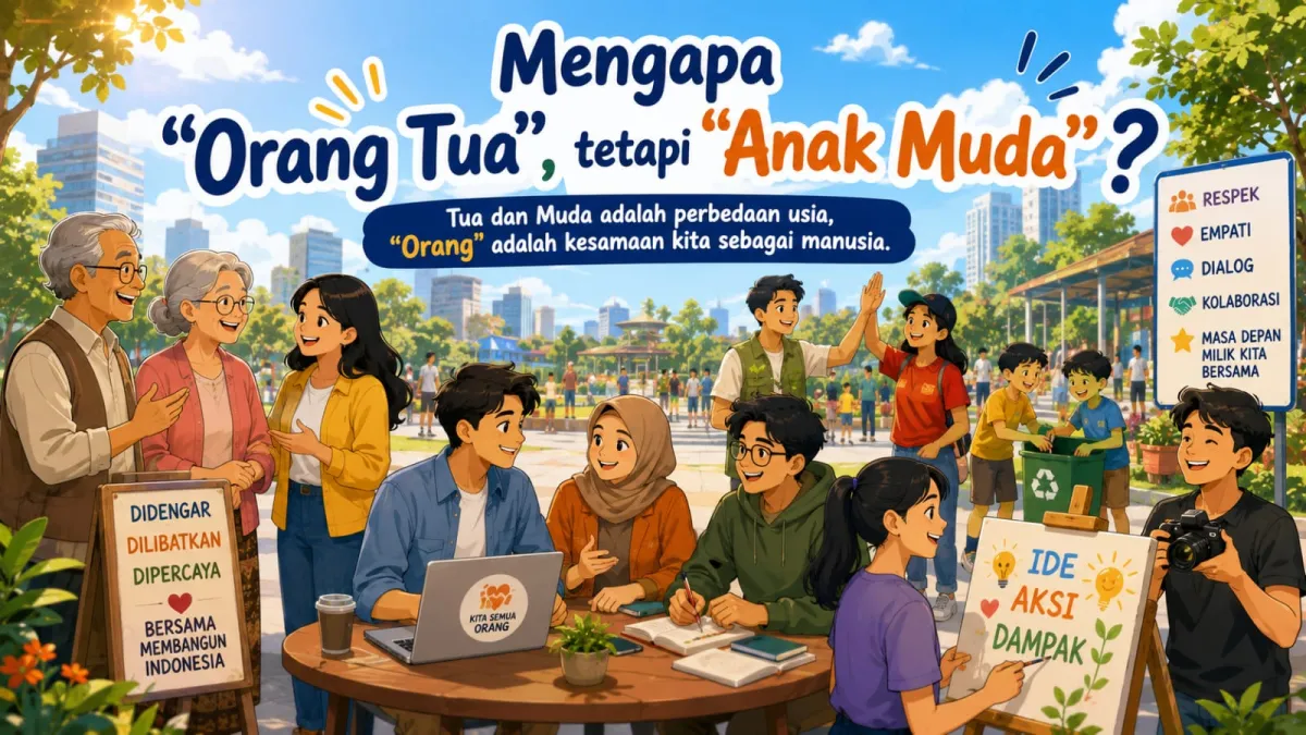 Mengapa "Orang Tua" tetapi "Anak Muda"?