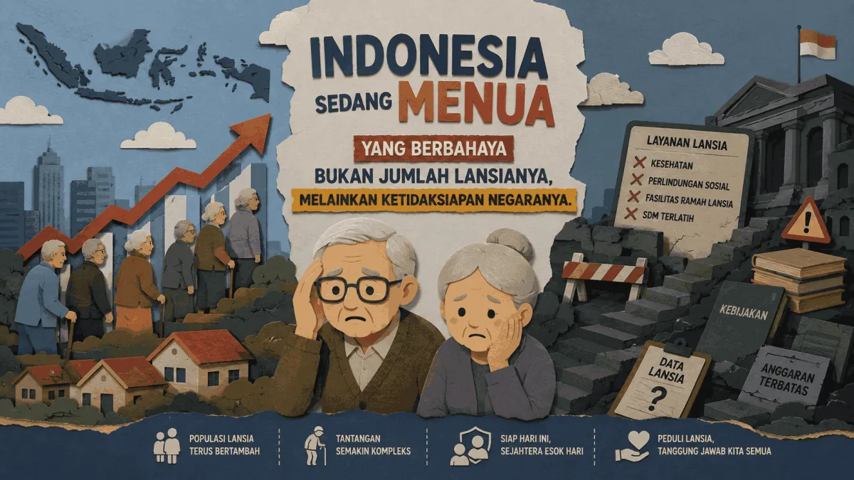 Indonesia Sedang Menua. Yang Berbahaya Bukan Jumlah Lansianya, Melainkan Ketidaksiapan Negaranya