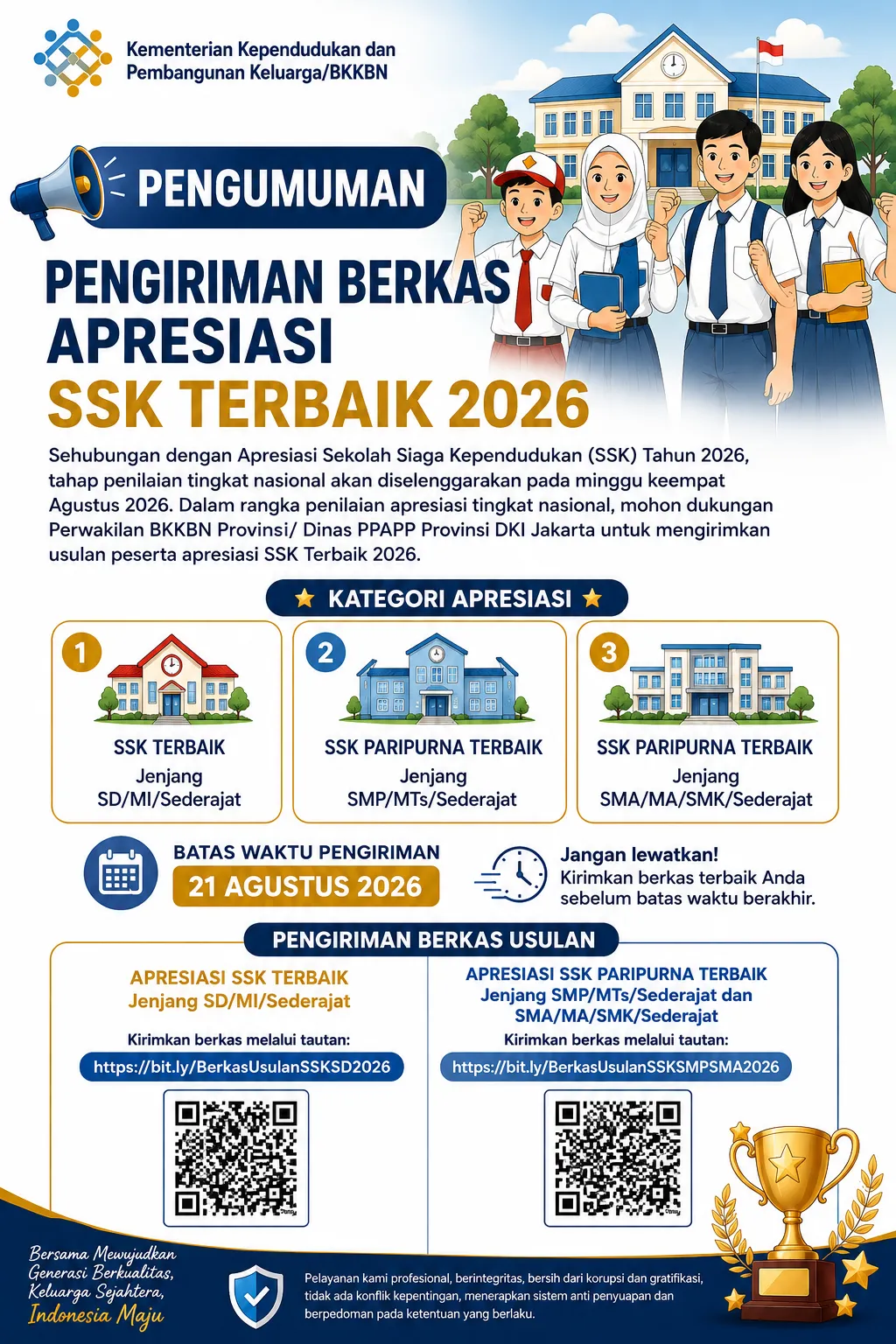 Pemberitahuan Pengiriman Berkas Apresiasi SSK Terbaik Tahun 2026